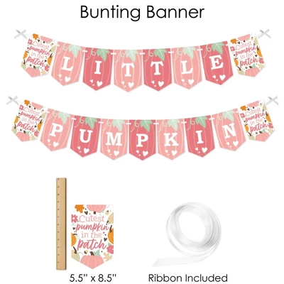 Big Dot Of Happiness Girl Little Pumpkin - Fall Birthday Party Or Baby Shower Supplies - Banner Decoration Kit - Fundle Bundle 4 Big Dot Of Happiness Girl Little Pumpkin - Fall Birthday Party Or Baby Shower Supplies - Banner Decoration Kit - Fundle Bundle - Image 2