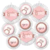 Big Dot Of Happiness Bride Squad - Hanging Rose Gold Bridal Shower Or Bachelorette Party Tissue Decoration Kit - Paper Fans - Set Of 9 -Party Planers Store GUEST ae8678d3 da04 4499 8572 2b8203cbbf01