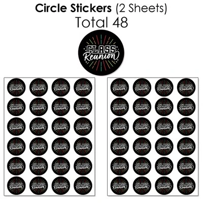 Big Dot Of Happiness Still Got Class - High School Reunion Party Candy Favor Sticker Kit - 304 Pieces 6 Big Dot Of Happiness Still Got Class - High School Reunion Party Candy Favor Sticker Kit - 304 Pieces - Image 4