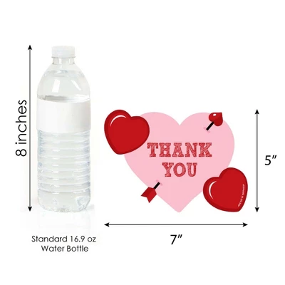 Big Dot Of Happiness Conversation Hearts - Shaped Thank You Cards - Valentine's Day Party Thank You Note Cards With Envelopes - Set Of 12 6 Big Dot Of Happiness Conversation Hearts - Shaped Thank You Cards - Valentine's Day Party Thank You Note Cards With Envelopes - Set Of 12 - Image 4