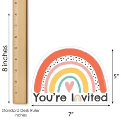 Big Dot Of Happiness Hello Rainbow - Shaped Fill-In Invitations - Boho Baby Shower And Birthday Party Invitation Cards With Envelopes - Set Of 12 -Party Planers Store GUEST af3a35da d137 40c5 b3e6 6dc2d83d7a53