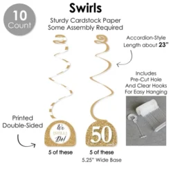 Big Dot Of Happiness We Still Do - 50th Wedding Anniversary - Anniversary Party Supplies Decoration Kit - Decor Galore Party Pack - 51 Pieces -Party Planers Store GUEST afceb21d 3d21 4d2d a4d1 ffa78b4c64bb