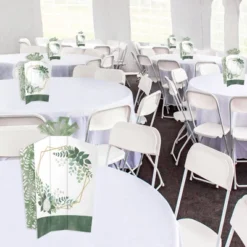 Big Dot Of Happiness Boho Botanical - Table Decorations - Greenery Party Fold And Flare Centerpieces - 10 Count