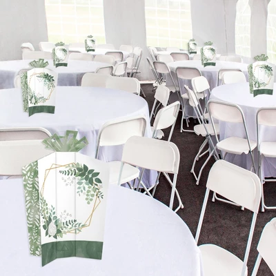Big Dot Of Happiness Boho Botanical - Table Decorations - Greenery Party Fold And Flare Centerpieces - 10 Count 3 Big Dot Of Happiness Boho Botanical - Table Decorations - Greenery Party Fold And Flare Centerpieces - 10 Count