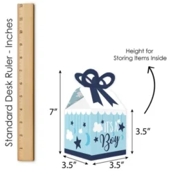 Big Dot Of Happiness It's A Boy - Square Favor Gift Boxes - Blue Baby Shower Bow Boxes - Set Of 12 -Party Planers Store GUEST b0ab050f c8c9 4dec 873b 4369f5ab7335