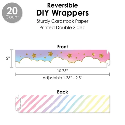 Big Dot Of Happiness Rainbow Unicorn - Magical Unicorn Baby Shower Or Birthday Party Favors And Cupcake Kit - Fabulous Favor Party Pack - 100 Pieces 4 Big Dot Of Happiness Rainbow Unicorn - Magical Unicorn Baby Shower Or Birthday Party Favors And Cupcake Kit - Fabulous Favor Party Pack - 100 Pieces - Image 2