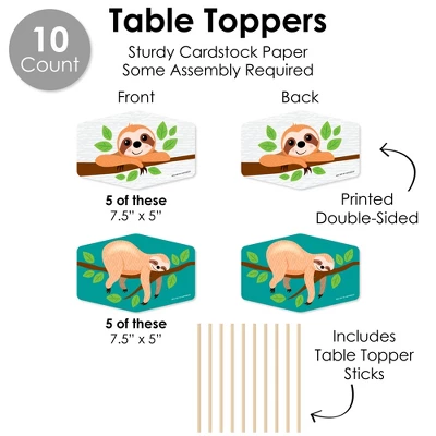 Big Dot Of Happiness Let’s Hang - Sloth - Baby Shower Or Birthday Party Supplies Decoration Kit - Decor Galore Party Pack - 51 Pieces 7 Big Dot Of Happiness Let’s Hang - Sloth - Baby Shower Or Birthday Party Supplies Decoration Kit - Decor Galore Party Pack - 51 Pieces - Image 5