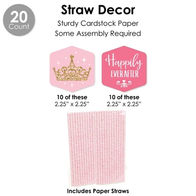 Big Dot Of Happiness Little Princess Crown - Pink & Gold Baby Shower Or Birthday Party Favors And Cupcake Kit - Fabulous Favor Party Pack - 100 Pieces 8 Big Dot Of Happiness Little Princess Crown - Pink & Gold Baby Shower Or Birthday Party Favors And Cupcake Kit - Fabulous Favor Party Pack - 100 Pieces - Image 6