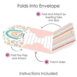 Big Dot Of Happiness Hello Rainbow - Fill-In Cards - Boho Baby Shower And Birthday Party Fold And Send Invitations - Set Of 8 -Party Planers Store GUEST b38679ff 7e21 4c48 8b1c 9a6a575f031b