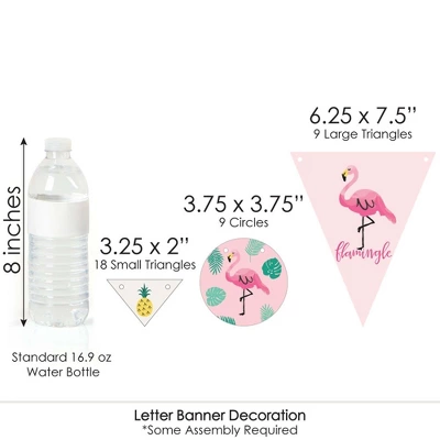 Big Dot Of Happiness Pink Flamingo - Party Like A Pineapple - Baby Shower Letter Banner Decoration - 36 Banner Cutouts And Baby Shower Banner Letters 7 Big Dot Of Happiness Pink Flamingo - Party Like A Pineapple - Baby Shower Letter Banner Decoration - 36 Banner Cutouts And Baby Shower Banner Letters - Image 5
