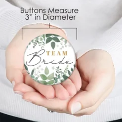 Big Dot Of Happiness Boho Botanical Bride - 3 Inch Greenery Bridal Shower And Wedding Party Badge - Pinback Buttons - Set Of 8 -Party Planers Store GUEST b3f412ef 5050 4903 901d eab3663045d8