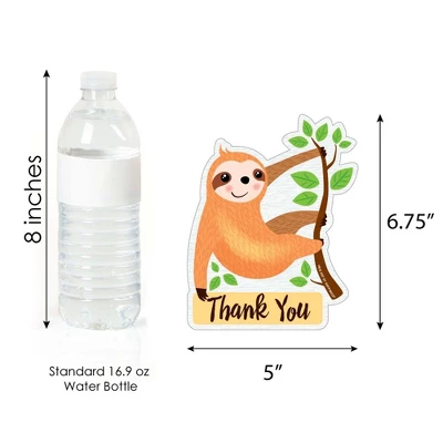 Big Dot Of Happiness Let's Hang - Sloth - Shaped Thank You Cards - Baby Shower Or Birthday Party Thank You Note Cards With Envelopes - Set Of 12 6 Big Dot Of Happiness Let's Hang - Sloth - Shaped Thank You Cards - Baby Shower Or Birthday Party Thank You Note Cards With Envelopes - Set Of 12 - Image 4
