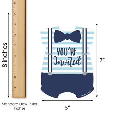 Big Dot Of Happiness It's A Boy - Shaped Fill-in Invitations - Blue Baby Shower Invitation Cards With Envelopes - Set Of 12 6 Big Dot Of Happiness It's A Boy - Shaped Fill-in Invitations - Blue Baby Shower Invitation Cards With Envelopes - Set Of 12 - Image 4