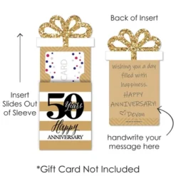 Big Dot Of Happiness We Still Do - 50th Wedding Anniversary - Anniversary Party Money And Gift Card Sleeves - Nifty Gifty Card Holders - Set Of 8 -Party Planers Store GUEST b5687db0 8d97 432c afd5 6e0a0ba666d7