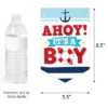 Big Dot Of Happiness Ahoy It's A Boy - Nautical Baby Shower Bunting Banner - Party Decorations - Welcome Baby