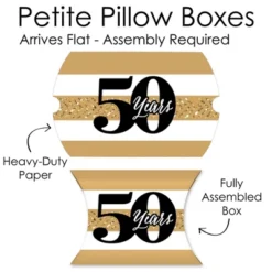 Big Dot Of Happiness We Still Do - 50th Wedding Anniversary - Favor Gift Boxes - Anniversary Party Petite Pillow Boxes - Set Of 20 -Party Planers Store GUEST b60a0563 adde 4461 9962 ce77df9a26e7