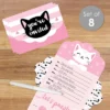 Big Dot Of Happiness Purr-fect Kitty Cat - Fill-In Cards - Kitten Meow Baby Shower Or Birthday Party Fold And Send Invitations - Set Of 8 -Party Planers Store GUEST b6245558 c9bc 4407 8c51 9ec6ee59338d