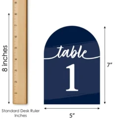 Big Dot Of Happiness Navy Blue Elegantly Simple - Wedding Receptions, Parties Or Events Double-Sided 5 X 7 Inches Cards - Table Numbers - 1-20 -Party Planers Store GUEST b6398297 cd2e 4189 a860 c0b910d0fdaf