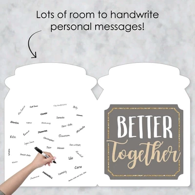 Big Dot Of Happiness Happy Anniversary - Gold Wedding Anniversary Congratulations Giant Greeting Card - Big Shaped Jumborific Card 4 Big Dot Of Happiness Happy Anniversary - Gold Wedding Anniversary Congratulations Giant Greeting Card - Big Shaped Jumborific Card - Image 2