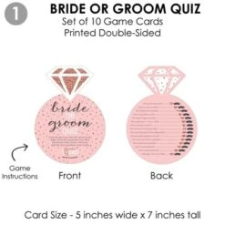 Big Dot Of Happiness Bride Squad - 4 Rose Gold Bridal Shower Or Bachelorette Party Games - 10 Cards Each - Gamerific Bundle -Party Planers Store GUEST b63db54c c1a6 45e8 880f 1b083f0afec5