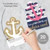 Big Dot Of Happiness Last Sail Before The Veil - Anchor Wish Card Nautical Bachelorette Party Activities - Shaped Advice Cards Game - Set Of 20 -Party Planers Store GUEST b6fb4995 3462 4a52 8a9c 27251fab7b39