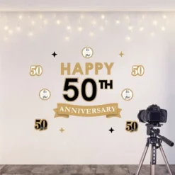 Big Dot Of Happiness We Still Do - 50th Wedding Anniversary - Peel And Stick Anniversary Party Decoration - Wall Decals Backdrop -Party Planers Store GUEST b75c4df9 e33f 415e 9b96 c8cc76f5b272