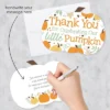 Big Dot Of Happiness Little Pumpkin - Shaped Thank You Cards - Fall Birthday Party Or Baby Shower Thank You Note Cards With Envelopes - Set Of 12 -Party Planers Store GUEST b79780d2 6e0a 4d2a 9141 89e8ed53d28b