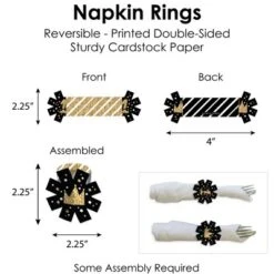 Big Dot Of Happiness 1st Birthday Little Mr. Onederful - Boy First Birthday Party Paper Charger & Table Decorations Chargerific Kit For 8 -Party Planers Store GUEST b7dd3889 e1e4 4791 90e2 d6c2f16a9d81