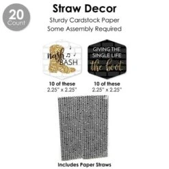 Big Dot Of Happiness Nash Bash - Nashville Bachelorette Party Favors And Cupcake Kit - Fabulous Favor Party Pack - 100 Pieces -Party Planers Store GUEST b83c779d c3c2 4ce8 a951 7492e2ee36ad