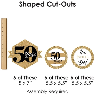 Big Dot Of Happiness We Still Do - 50th Wedding Anniversary - Hanging Anniversary Party Tissue Decoration Kit - Paper Fans - Set Of 9 8 Big Dot Of Happiness We Still Do - 50th Wedding Anniversary - Hanging Anniversary Party Tissue Decoration Kit - Paper Fans - Set Of 9 - Image 6