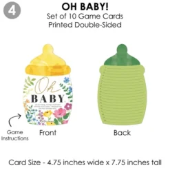 Big Dot Of Happiness Wildflowers Baby - 4 Boho Floral Baby Shower Games - 10 Cards Each - Gamerific Bundle -Party Planers Store GUEST b9d582c9 0aec 459c 8ae4 68f291465076