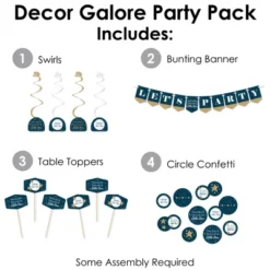 Big Dot Of Happiness Twinkle Twinkle Little Star - Baby Shower Or Birthday Party Supplies Decoration Kit - Decor Galore Party Pack - 51 Pieces