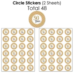 Big Dot Of Happiness We Still Do - 50th Wedding Anniversary - Anniversary Party Candy Favor Sticker Kit - 304 Pieces -Party Planers Store GUEST ba0cf17d 42f8 4fae 8f45 5252c3fba931