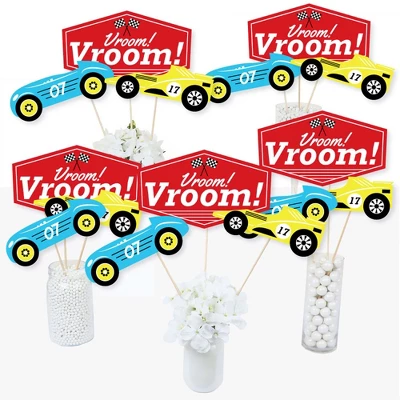 Big Dot Of Happiness Let's Go Racing - Racecar - Race Car Birthday Party Or Baby Shower Centerpiece Sticks - Table Toppers - Set Of 15 3 Big Dot Of Happiness Let's Go Racing - Racecar - Race Car Birthday Party Or Baby Shower Centerpiece Sticks - Table Toppers - Set Of 15