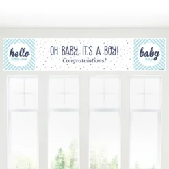 Big Dot Of Happiness Hello Little One - Blue And Silver - Boy Baby Shower Decorations Party Banner -Party Planers Store GUEST bbd2ce95 286d 4a69 9346 fd0a90b427be