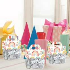 Big Dot Of Happiness Hello Rainbow - DIY Boho Baby Shower And Birthday Party Clear Goodie Favor Bag Labels - Candy Bags With Toppers - Set Of 24 -Party Planers Store GUEST bbd37145 6d4c 4717 9d2b c95b7dd9af5d