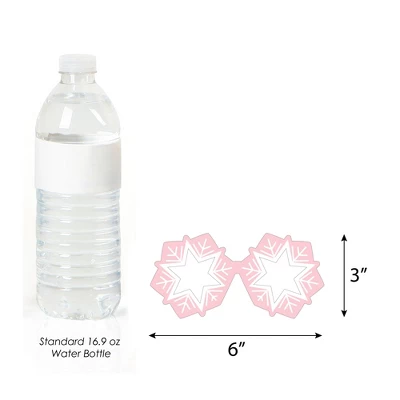 Big Dot Of Happiness Pink Winter Wonderland Glasses & Headpieces - Paper Cardstock Snowflake Birthday Party Baby Shower Photo Booth Props Kit - 10 Ct 5 Big Dot Of Happiness Pink Winter Wonderland Glasses & Headpieces - Paper Cardstock Snowflake Birthday Party Baby Shower Photo Booth Props Kit - 10 Ct - Image 3