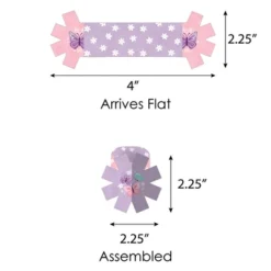 Big Dot Of Happiness Beautiful Butterfly - Floral Baby Shower Or Birthday Party Paper Napkin Holder - Napkin Rings - Set Of 24 -Party Planers Store GUEST bca33a88 1e33 41dd bdc8 26dd75fa69a4