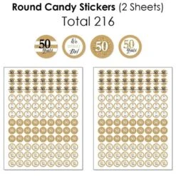 Big Dot Of Happiness We Still Do - 50th Wedding Anniversary - Anniversary Party Candy Favor Sticker Kit - 304 Pieces -Party Planers Store GUEST bd177d2c fe2b 4b22 b64a 1170cf2cd64a