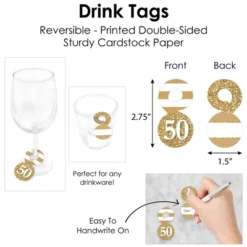 Big Dot Of Happiness We Still Do - 50th Wedding Anniversary - Anniversary Party Paper Charger & Table Decorations Chargerific Kit For 8 -Party Planers Store GUEST bd9e9fca 49a8 4055 ab3f f8e03c57a9e7