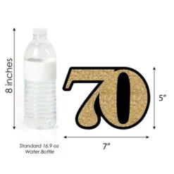 Big Dot Of Happiness Adult 70th Birthday - Gold - Decorations DIY Party Essentials - Set Of 20 -Party Planers Store GUEST bdba92f7 5ed0 4e56 9b2f b9c8ad4c91d5