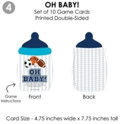 Big Dot Of Happiness Go, Fight, Win - Sports - 4 Baby Shower Games - 10 Cards Each - Gamerific Bundle -Party Planers Store GUEST bddcd4a3 adc3 4998 b6ca a799347cd434