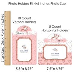 Big Dot Of Happiness Bride Squad - Rose Gold Bridal Shower Or Bachelorette Party Picture Centerpiece Sticks - Photo Table Toppers - 15 Pieces -Party Planers Store GUEST bdf4161e 4d61 4d74 86ec 6fe8b899096d
