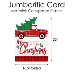 Big Dot Of Happiness Merry Little Christmas Tree - Christmas Giant Greeting Card - Big Shaped Jumborific Card -Party Planers Store GUEST be13ca9f ef84 43b4 ba0e 0ea30777bac8