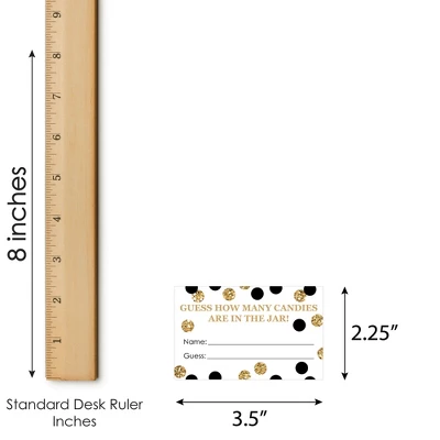 Big Dot Of Happiness Adult 50th Birthday - Gold - How Many Candies Birthday Party Game - 1 Stand And 40 Cards - Candy Guessing Game 8 Big Dot Of Happiness Adult 50th Birthday - Gold - How Many Candies Birthday Party Game - 1 Stand And 40 Cards - Candy Guessing Game - Image 6