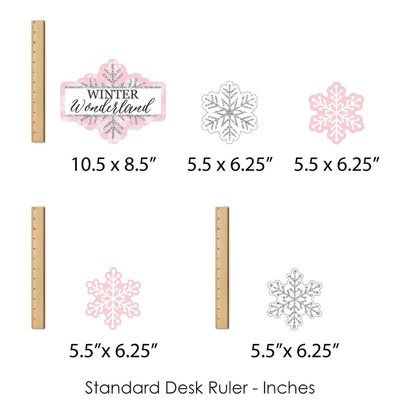 Big Dot Of Happiness Pink Winter Wonderland - Holiday Snowflake Birthday Party & Baby Shower Centerpiece Sticks - Showstopper Table Toppers -35 Pieces 8 Big Dot Of Happiness Pink Winter Wonderland - Holiday Snowflake Birthday Party & Baby Shower Centerpiece Sticks - Showstopper Table Toppers -35 Pieces - Image 6
