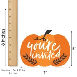 Big Dot Of Happiness Fall Pumpkin - Shaped Fill-In Invitations - Halloween Or Thanksgiving Party Invitation Cards With Envelopes - Set Of 12 -Party Planers Store GUEST c1003fb3 d3fe 44b3 94e3 0c9e4c0dea3d