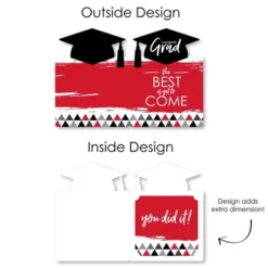 Big Dot Of Happiness Red Grad - Best Is Yet To Come - Red Grad Congratulations Giant Greeting Card - Big Shaped Jumborific Card -Party Planers Store GUEST c17f6080 7fab 4ac0 8192 9ef5c22ee8f9
