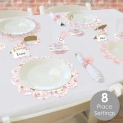 Big Dot Of Happiness Mis Quince Anos - Quinceanera Sweet 15 Birthday Party Paper Charger And Table Decorations - Chargerific Kit - Place Setting For 8