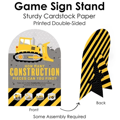 Big Dot Of Happiness Dig It - Construction Party Zone - Baby Shower Or Birthday Party Scavenger Hunt - 1 Stand And 48 Game Pieces - Hide And Find Game 6 Big Dot Of Happiness Dig It - Construction Party Zone - Baby Shower Or Birthday Party Scavenger Hunt - 1 Stand And 48 Game Pieces - Hide And Find Game - Image 4